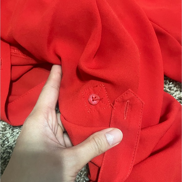 Red XS Express Button Down - Picture 4 of 4